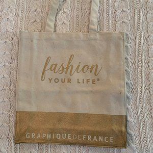 Gold Fashion Your Life Graphique de France Canvas